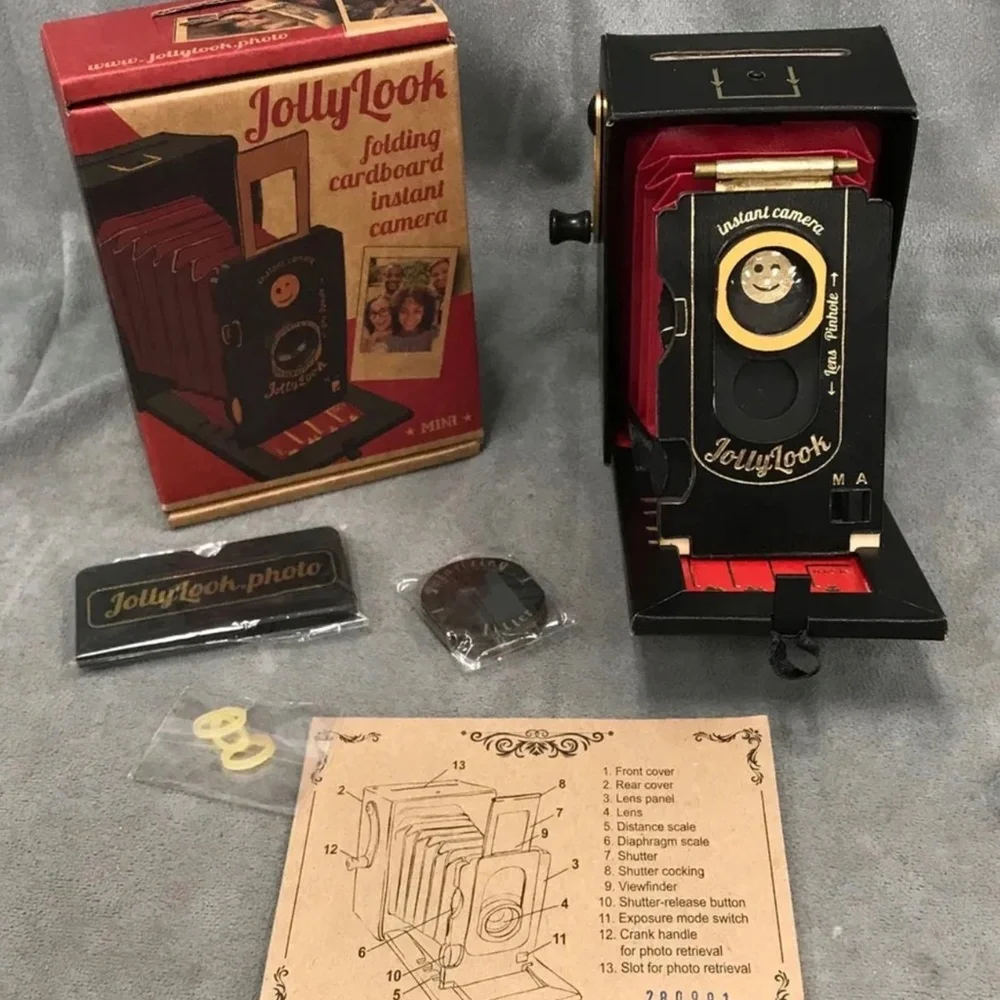 JollyLook Instant Instax Folding Camera Made from Recycled Cardboard
